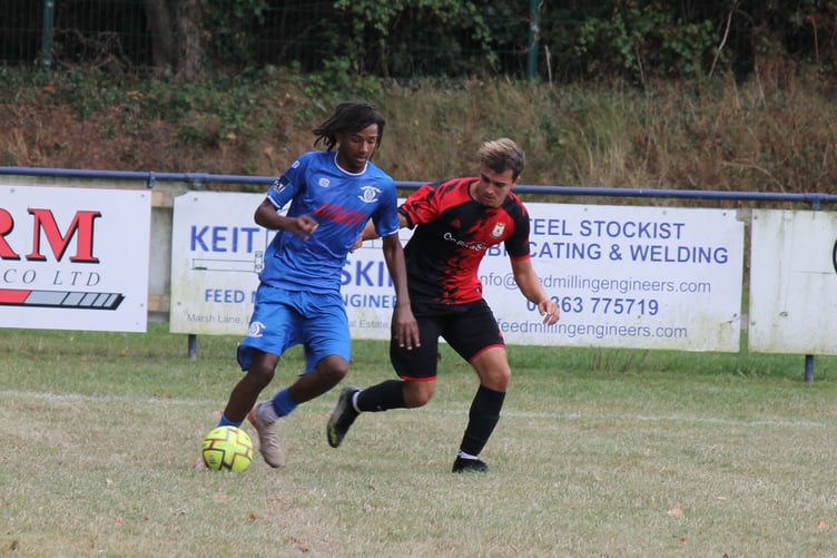 Crediton in possession against Bridport. AQ 2118