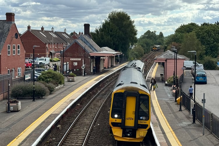 Crediton Railway Station. AQ 7641