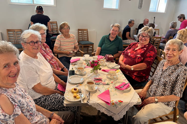 Some of those who attended the Tea Party. AQ 9558