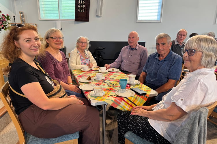 Some of those who attended the Tea Party.  AQ 9563
