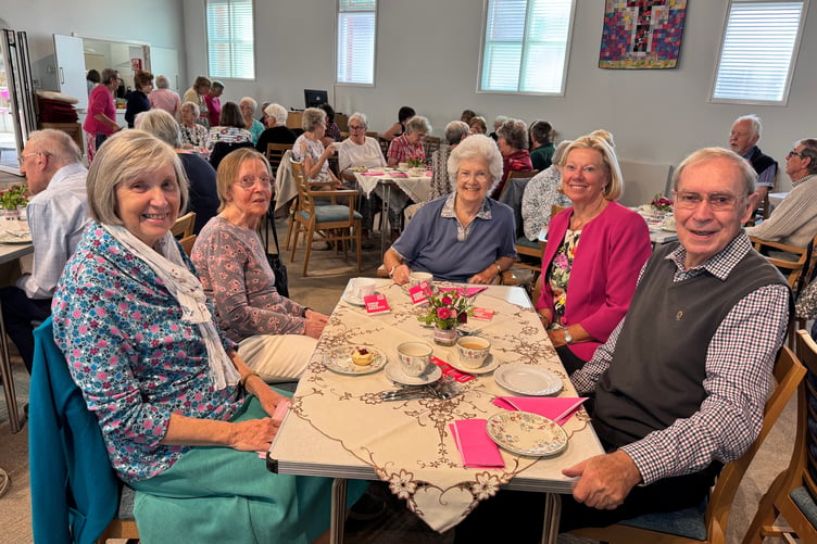 Some of those who attended the Tea Party. AQ 9568