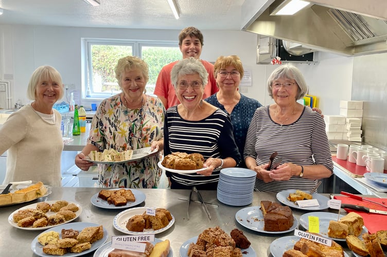 Volunteers sold mountains of cakes and refreshments