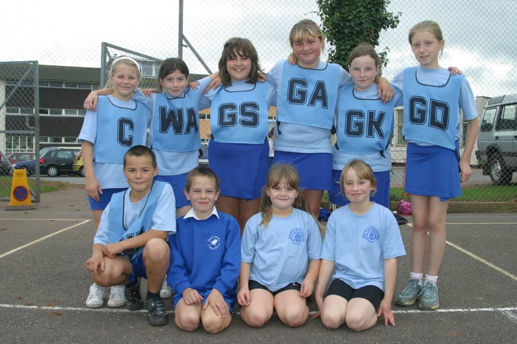 Bow School B Netball team who took part in the Crediton Learning Community competitions in October 2006. IMG_9484