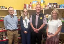 Local insurer donates almost £8k to Crediton Foodbank and Support Hub