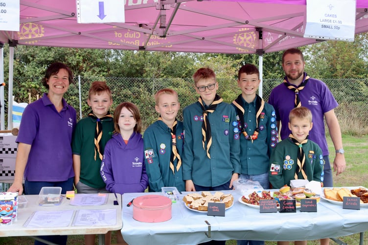 1st Crediton Scouts provided refreshments