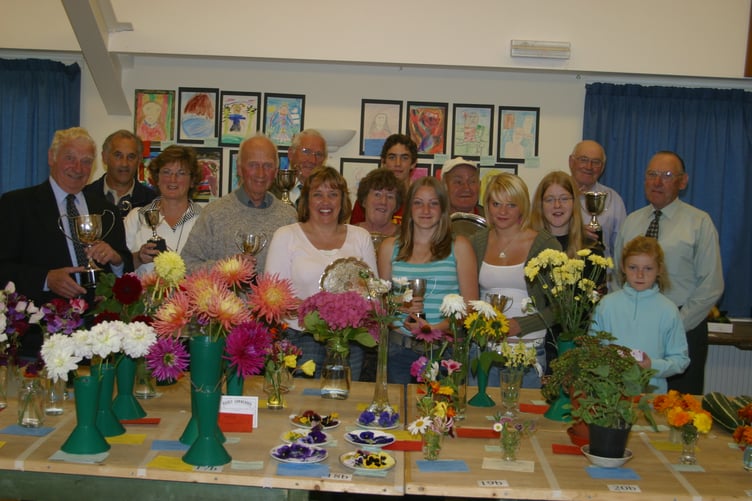 August 2007 Main prizewinners at Spreyton Flower Show. IMG_7948