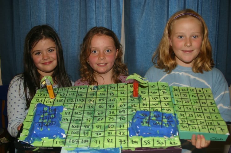 Georgia, Chloe and Bethan ran a treasure hunt game at Spreyton Fayre in June 2007. IMG_5344