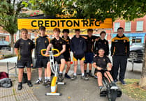 Crediton RFC U16 boys cycle and rowing challenge success