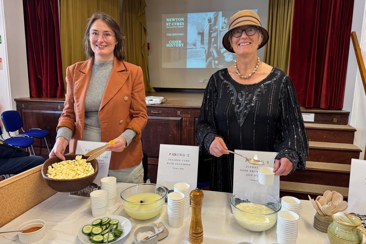 Cheese making was explained by Jane and Mary Quicke. AQ 1190