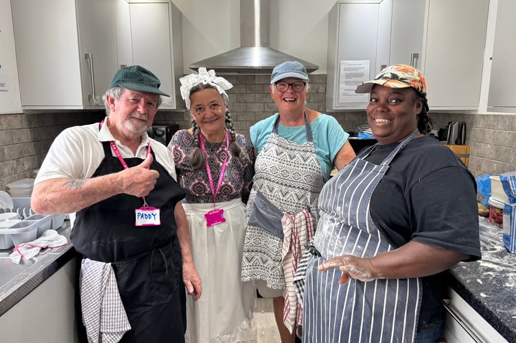 The catering staff for the Hall Centenary Celebration. AQ 1256