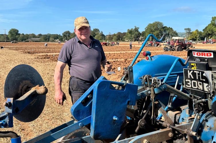 Nick Fuge competed in the Classic ploughing class. AQ 1502