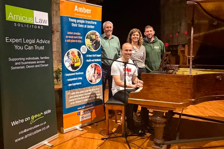 At The Night Church Pianist event at Crediton Parish Church.