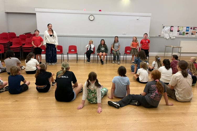 CODS Youth Theatre Academy young people during rehearsals for Matilda Jr.