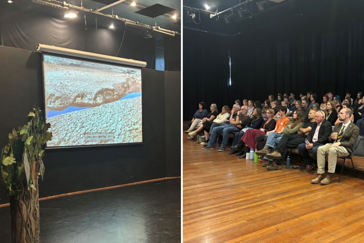 During the screening at Queen Elizabeth's School