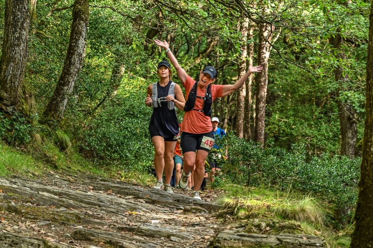 Taking part in the inaugural Dartmoor Beast run.
