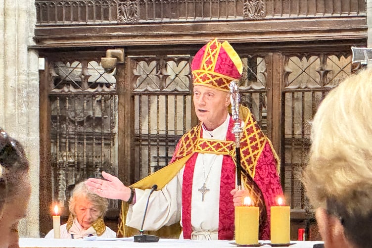 The Bishop of Exeter, Rev Dr Mike Harrison. AQ 2847