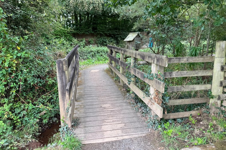 One of the bridges to cross on the walk. AQ 0622
