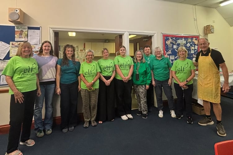 ELF Crediton Big Breakfast volunteers.