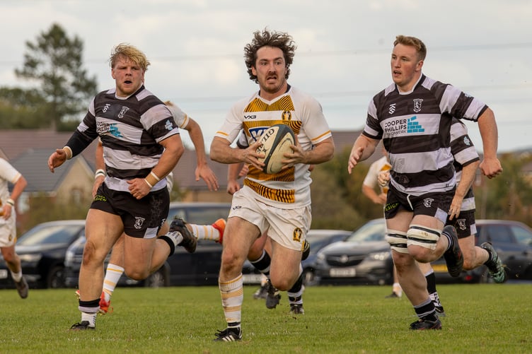 Ed Brady in action for Crediton RFC 1st XV