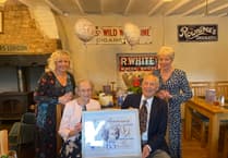 Surprise party for 65th wedding anniversary couple