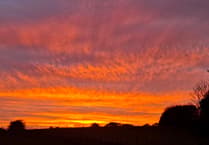 Crediton residents share stunning sunset pictures