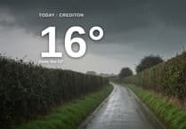 Heavy rain on the way for Crediton - here's your Saturday forecast