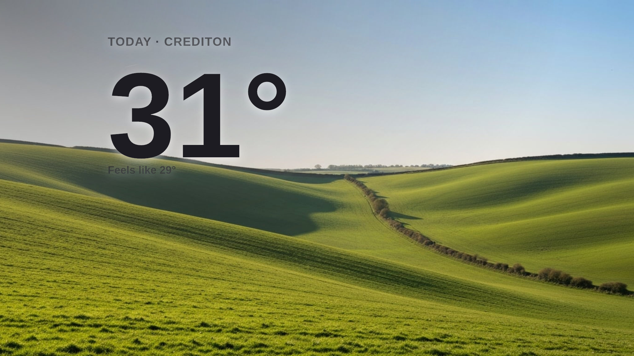 Warm sunshine for Crediton today - here's what to expect