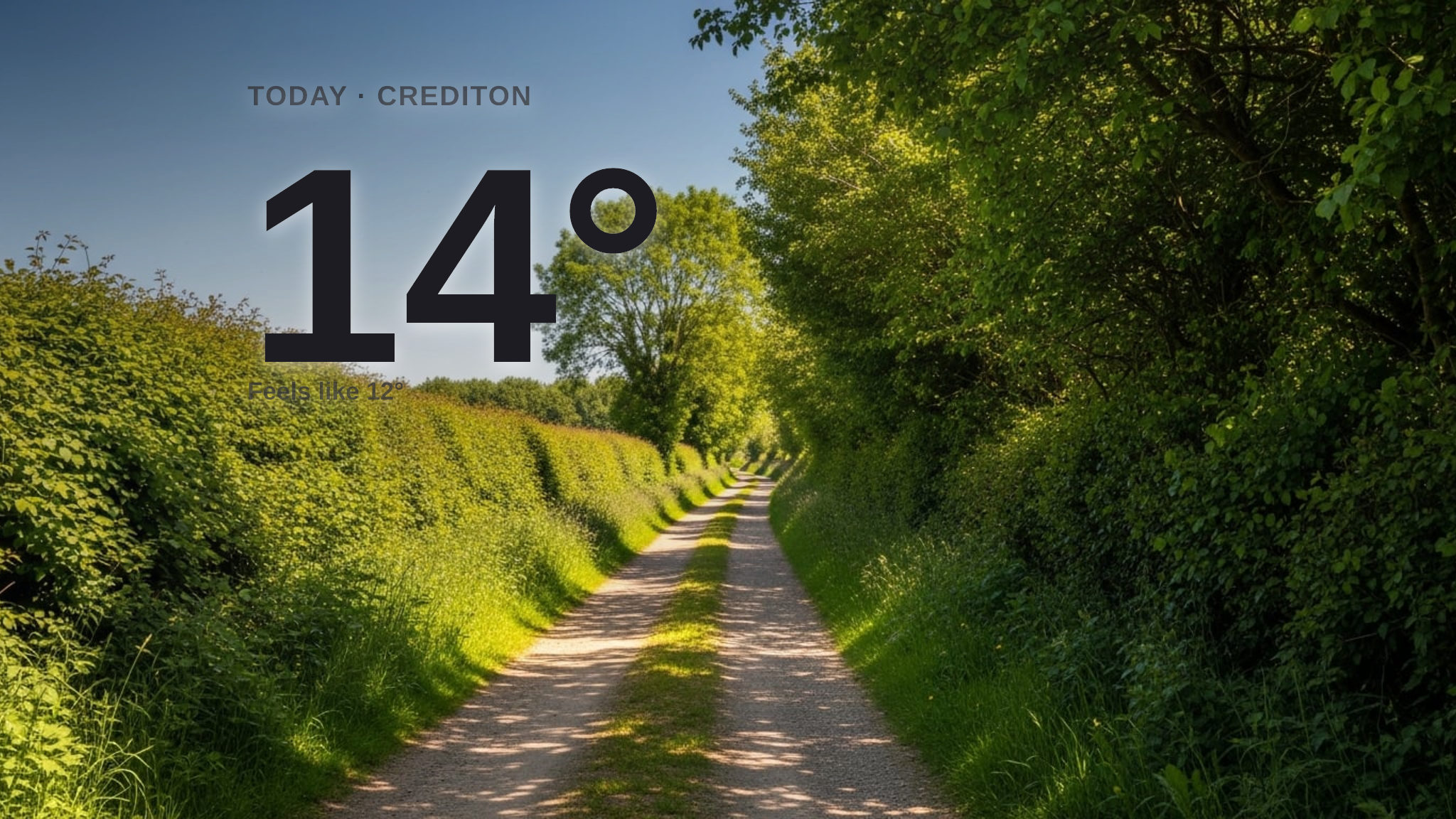 Sunshine and warmth for Crediton today - here's what to expect
