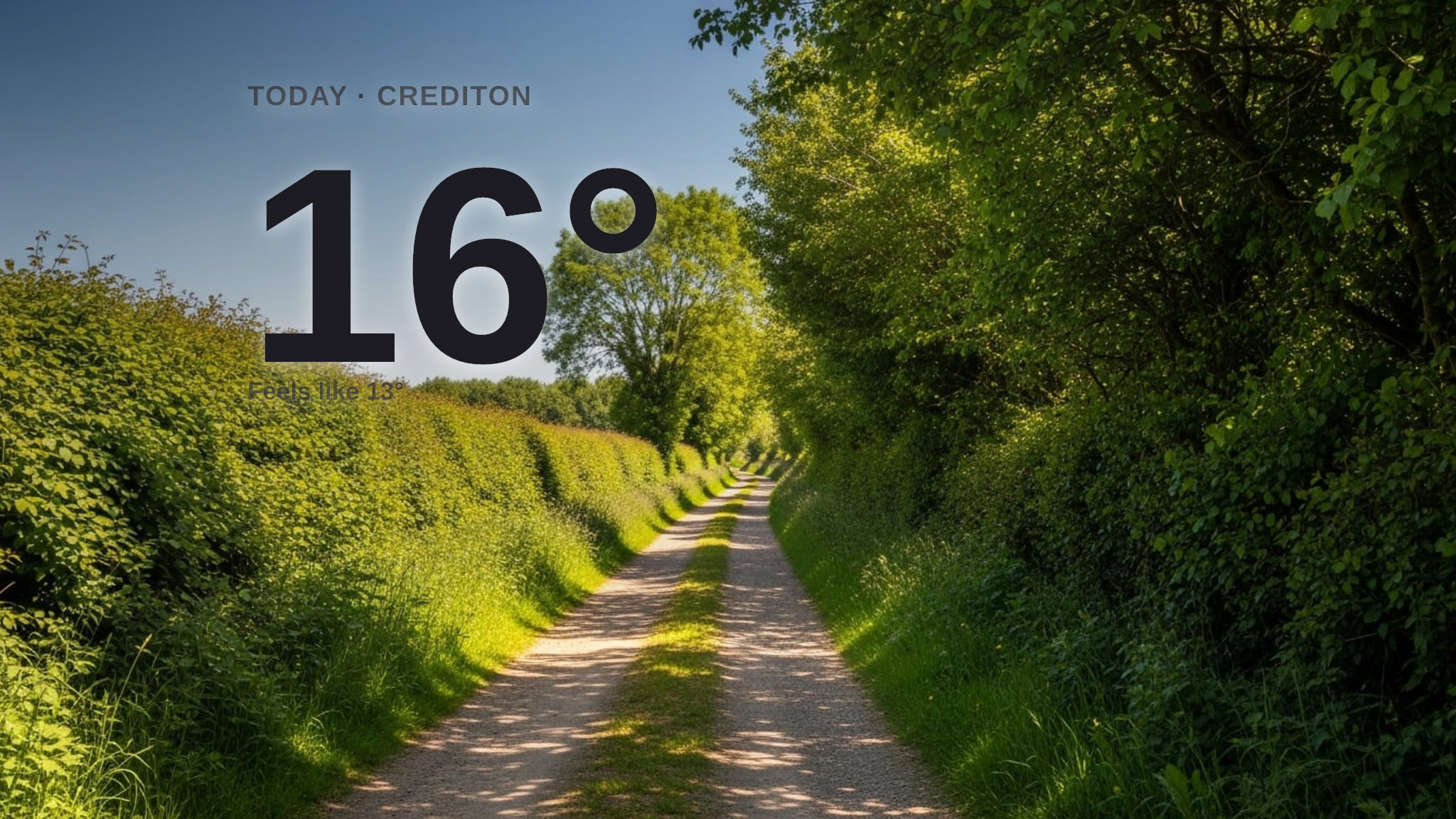 Sunshine dominates Crediton today - here's your Friday forecast